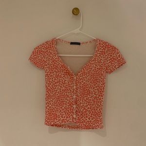 LIMITED EDITION pink cheetah print brandy crop🤍